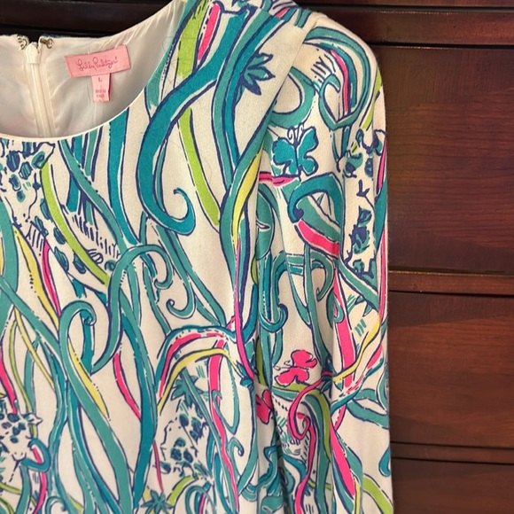 Lilly Pulitzer Print L/S 'Colette' Tunic Length Print Dress - Picture 7 of 10